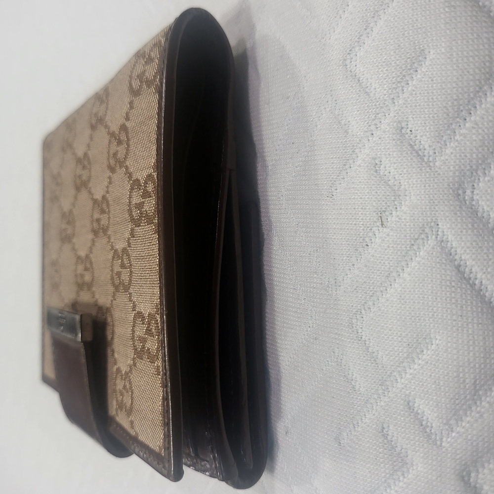 Gucci GG Canvas and Leather Bifold Wallet, Authentic. - Picture 11 of 13